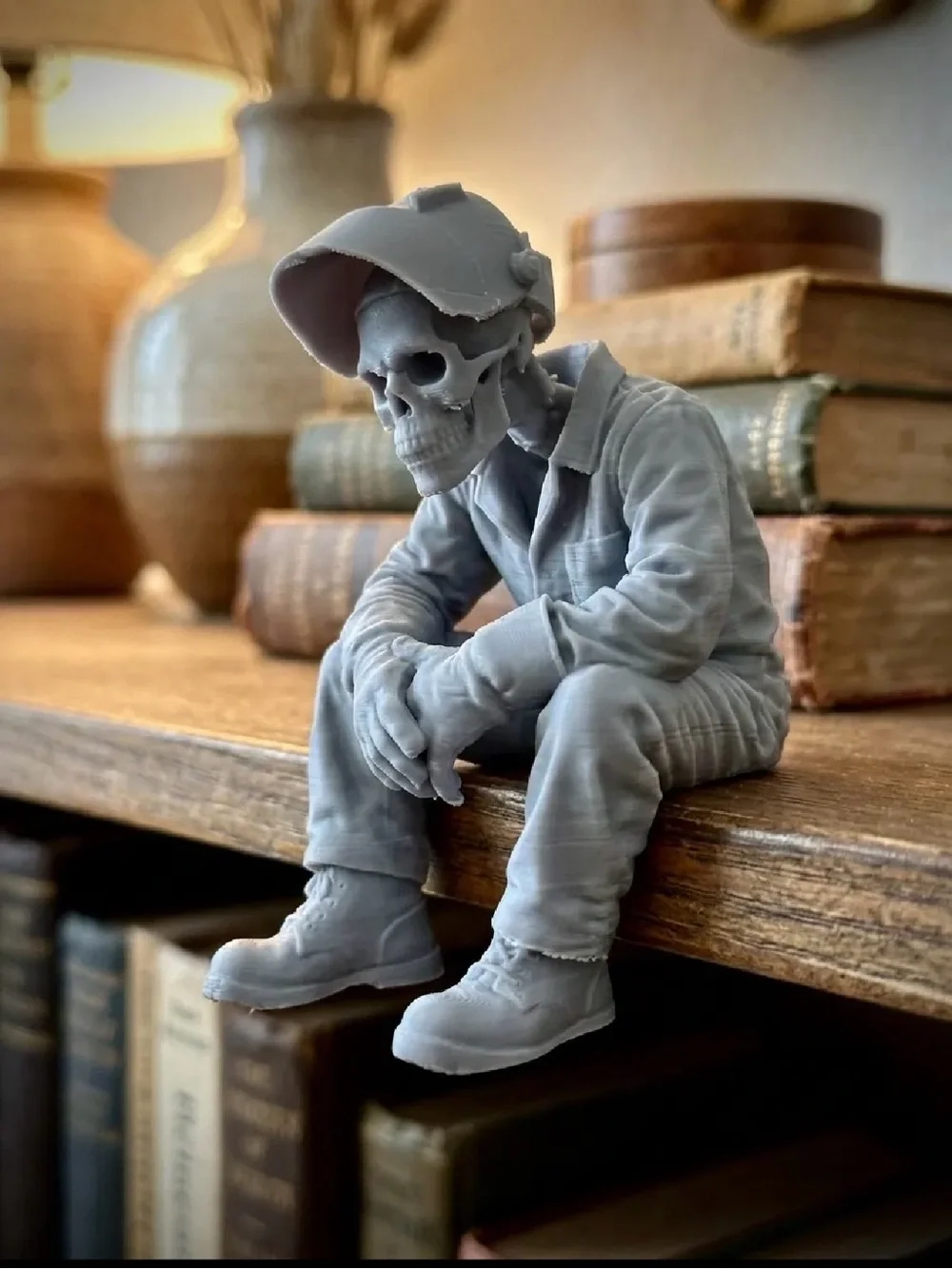 Gray Skeleton Figurine Kids Accessory - Gray